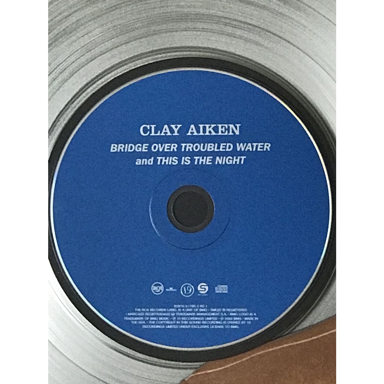 Clay Aiken This Is The Night RIAA Platinum Single Award - Official Music Collectible for Fans & Home Decor