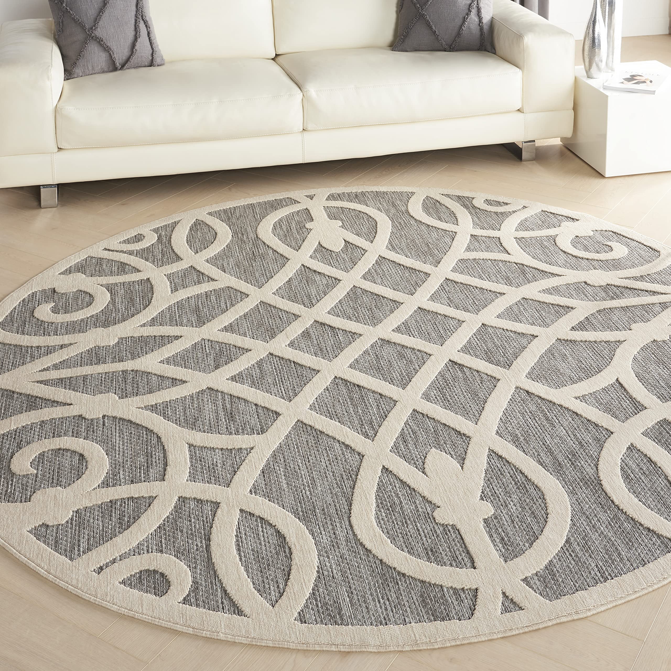 Nourison Palamos Indoor/Outdoor Round Area Rug - 7'10