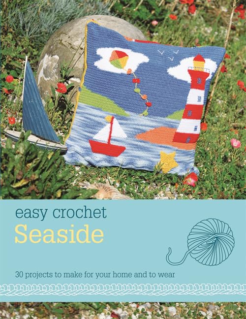 Easy Crochet Kit for Beginners - DIY Seaside Themed Crochet Projects with Step-by-Step Guide | Perfect for Beach Lovers, Home Decor & Handmade Gifts