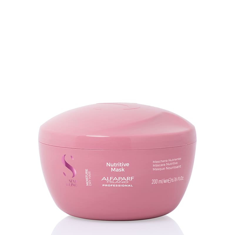 Alfaparf Semi Di Lino Moisture Nutritive Hair Mask - Deep Conditioning Treatment for Dry, Damaged Hair - Hydrating & Repairing Hair Care for Salon-Quality Results at Home - Perfect for Post-Color Treatment & Winter Hair Care