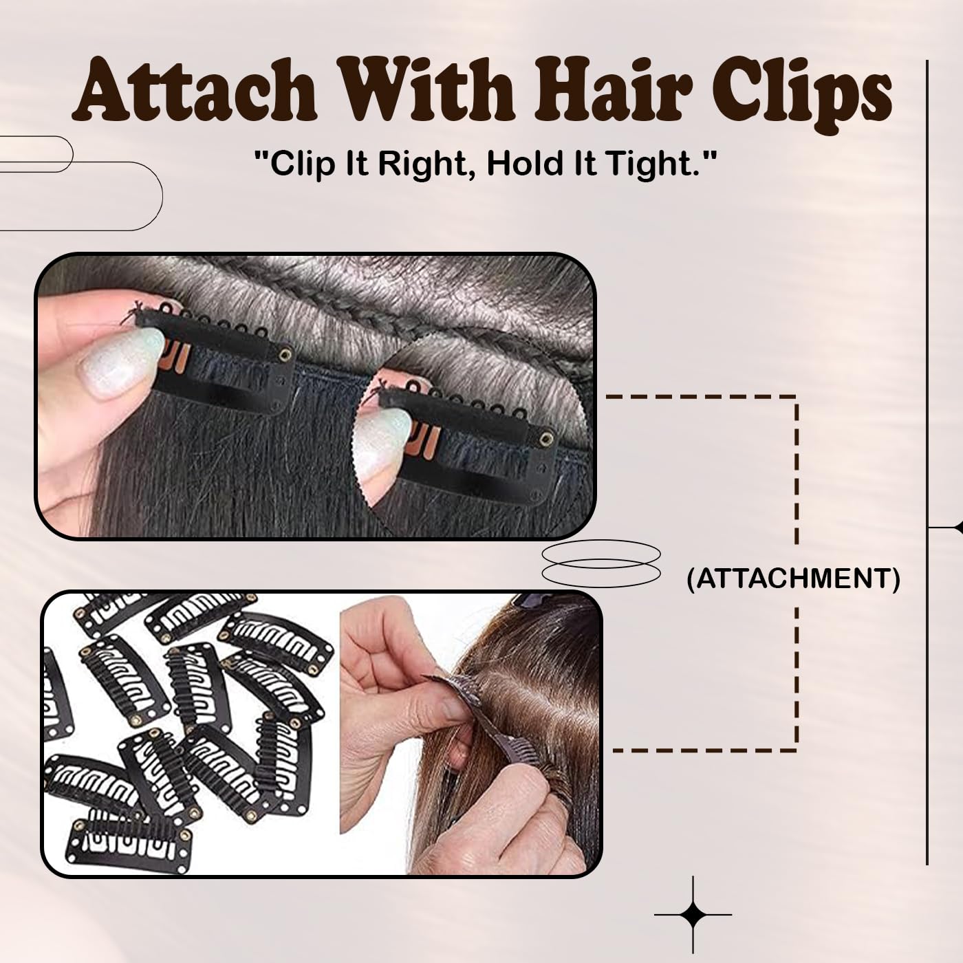 Premium Human Hair Monofilament Base Full Head Wigs for Men - Natural Looking Toupee & Hair Patches for Men & Boys with Extension Clips (Set of 12) - Perfect for Daily Wear, Cosplay & Hair Loss Solutions