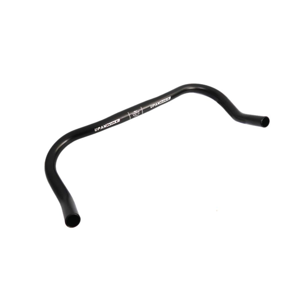 UPANBIKE 25.4mm Aluminum Alloy Bullhorn Handlebar - 37cm Lightweight Road Bike Handlebar for Fixed Gear & Urban Commuting | Perfect for Speed Control and Aerodynamic Riding Position
