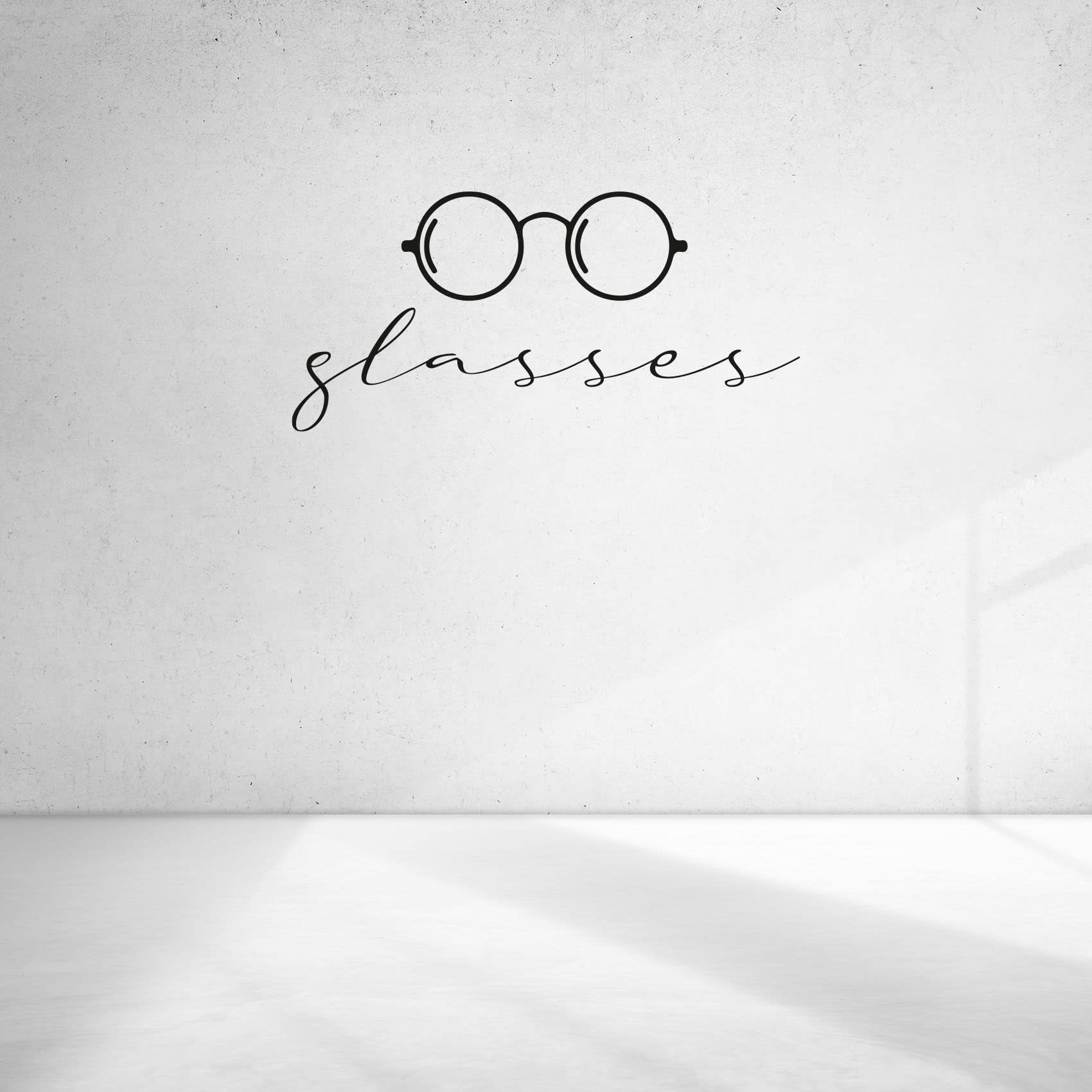 16x40 Inch Vinyl Wall Art Decal Sticker - Closet Glasses & Shoe Storage Organizer for Wardrobe, Dressing Room & Cabinet - Home Decor & Space Saving Solution | Perfect for Bedroom, Walk-in Closet & Entryway Organization