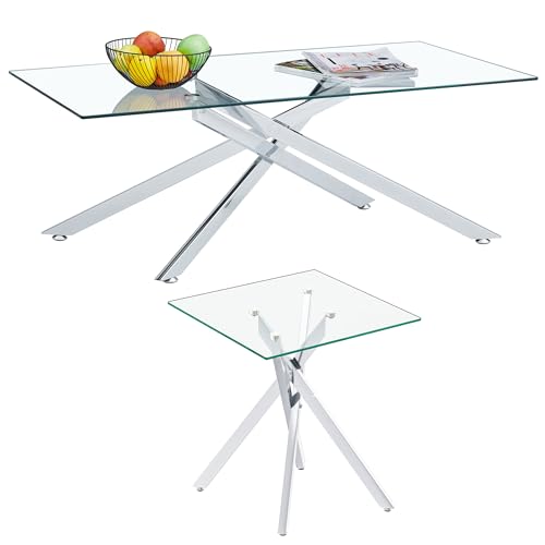 2 Piece Set(rectangle) - Silver