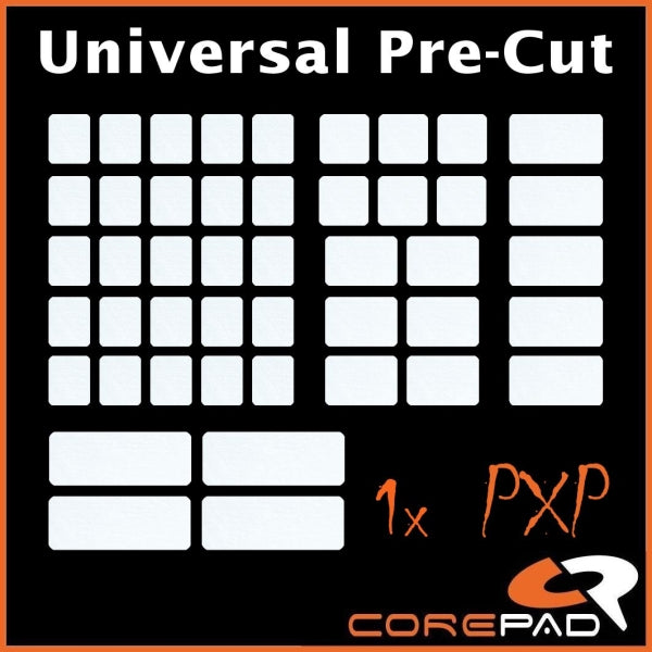 Corepad PXP Grips - Universal Precut Mouse Grip Sheet for Gaming & Esports - Enhanced Control for FPS, MOBA & PC Gaming