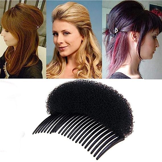 AASA Set of 2 Hair Donut Bun Maker with Comb | Puff Maker Hair Clip Accessory | Hair Styling Tool for Women & Girls | Perfect for Updos, Ponytails & Special Occasions