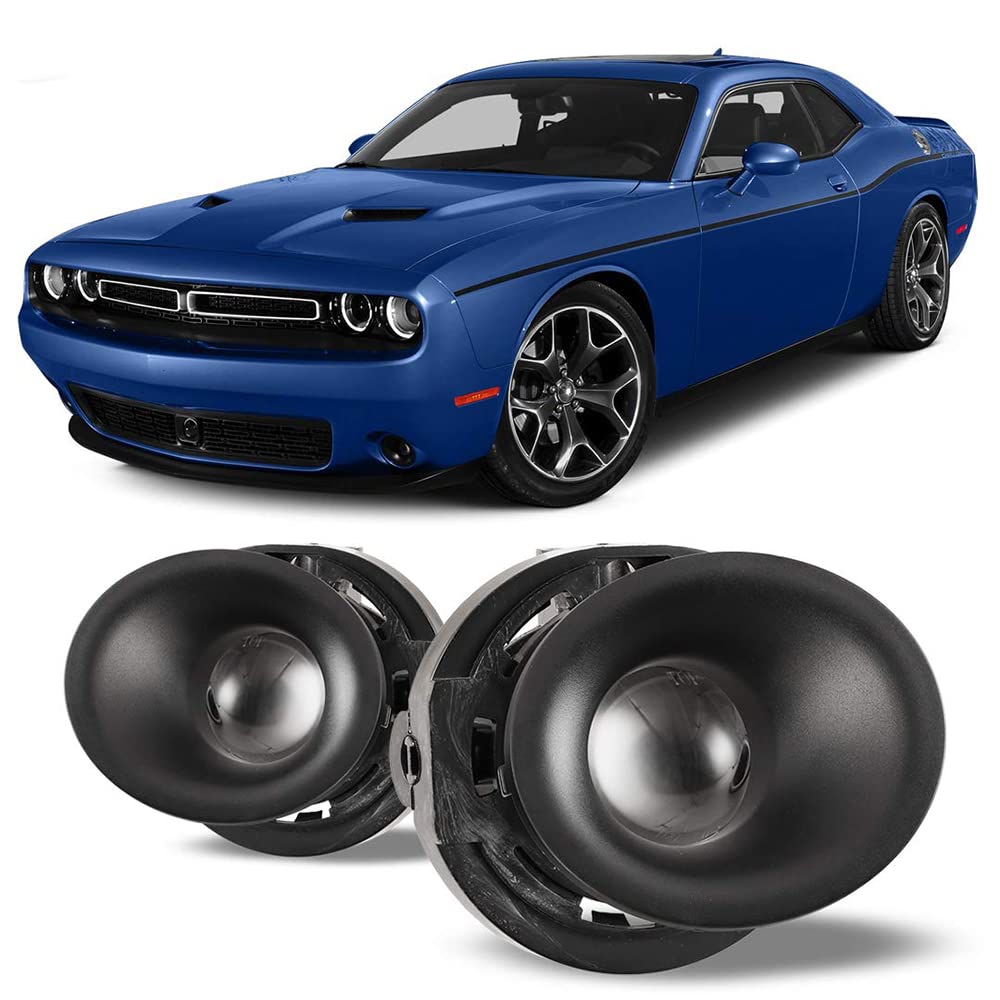 CPW Fog Lights Assembly Replacement Kit for Dodge Challenger 2015-2020 - Includes Lamps, Switch & Wiring Harness | Perfect for Night Driving & Off-Road Adventures