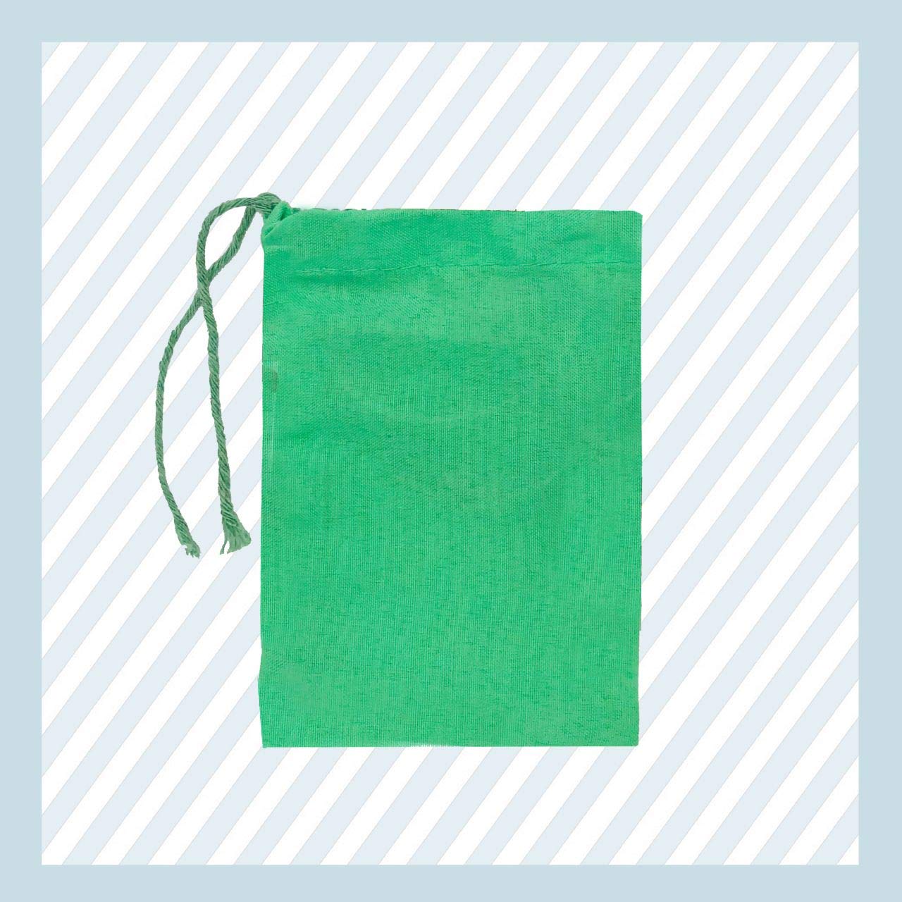 20x24 Inches Eco-Friendly Cotton Muslin Bags - Reusable, Biodegradable Drawstring Produce Bags (Pack of 50) - Perfect for Grocery Shopping, Farmers Markets & Bulk Food Storage