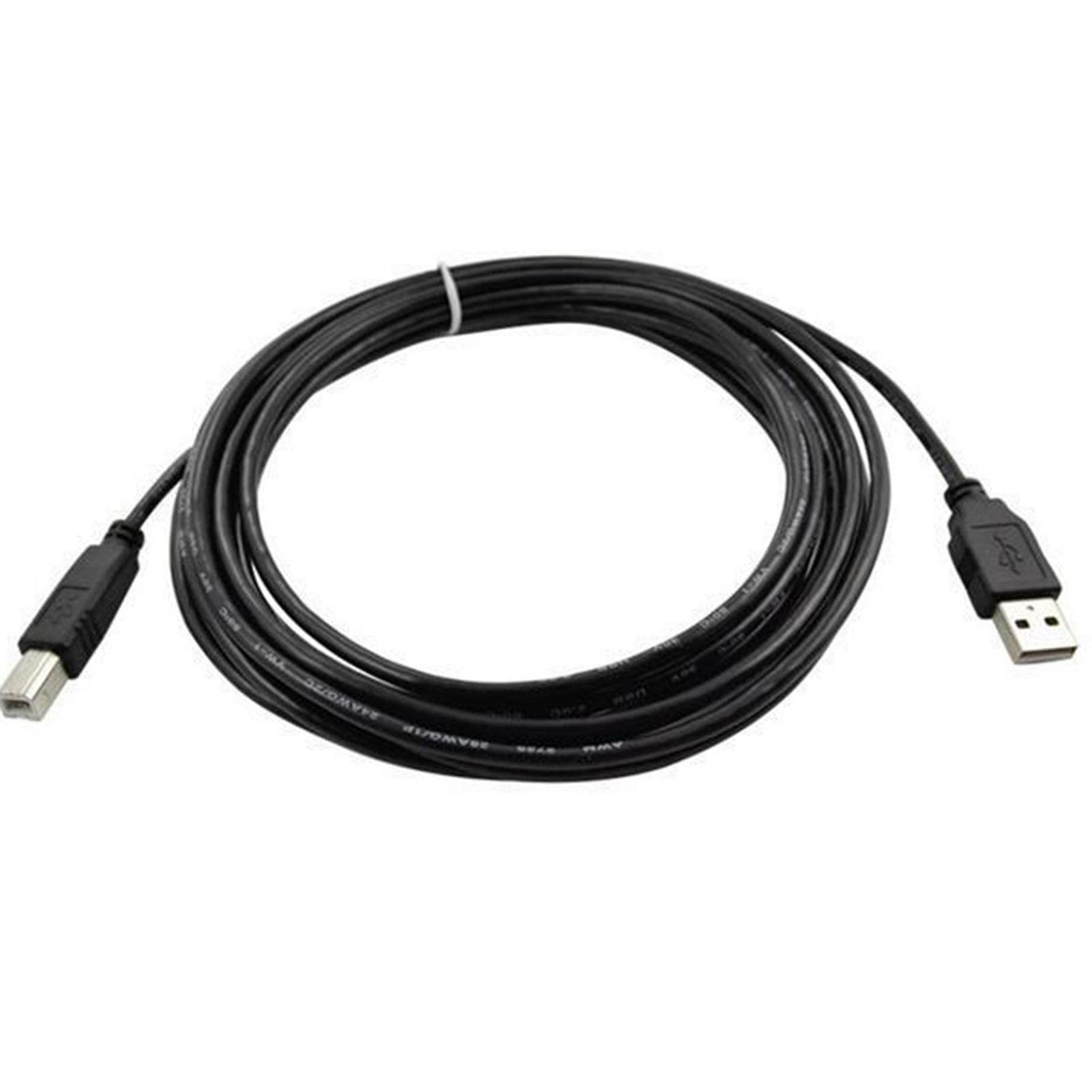 High-Speed USB 2.0 Printer Cable 1m (3.3ft) A to B Square Connector - Shielded Durable Copper Wire for HP, Canon, Epson Printers - Perfect for Home Office & Small Business Printing Needs