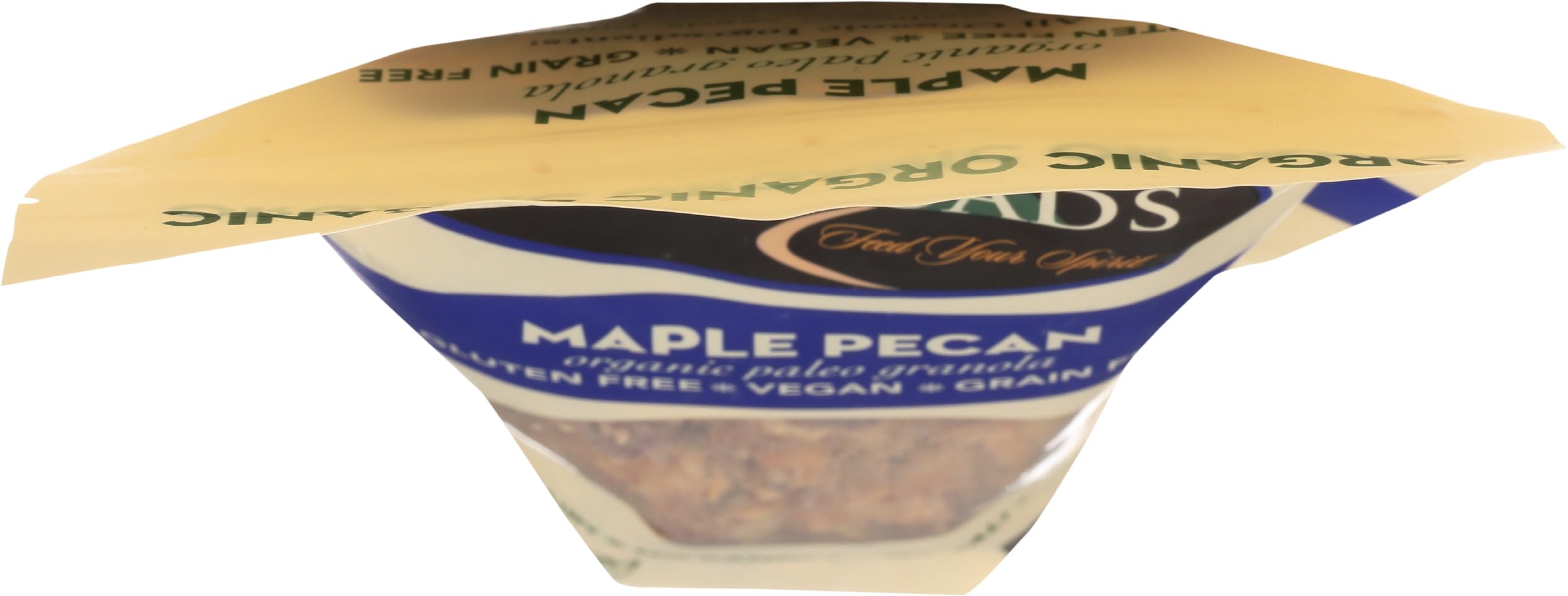 Organic Maple Pecan Granola - Gluten Free, Non-GMO, 10oz Bag - Healthy Breakfast Cereal & Snack for Hiking, Camping & Office