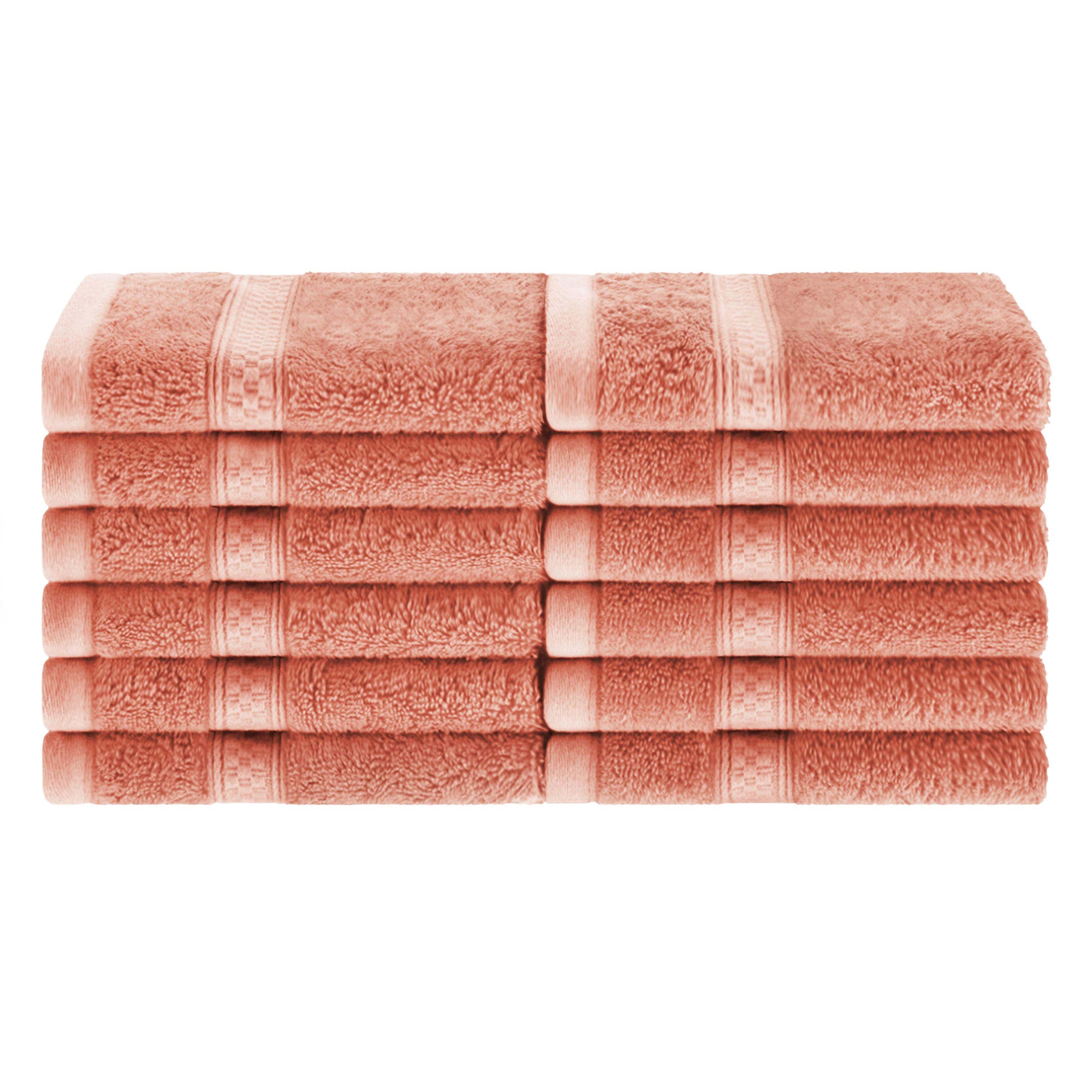 12-Piece Rayon Bamboo Blend Face Towel Set | Soft & Absorbent | Perfect for Spa, Gym & Travel