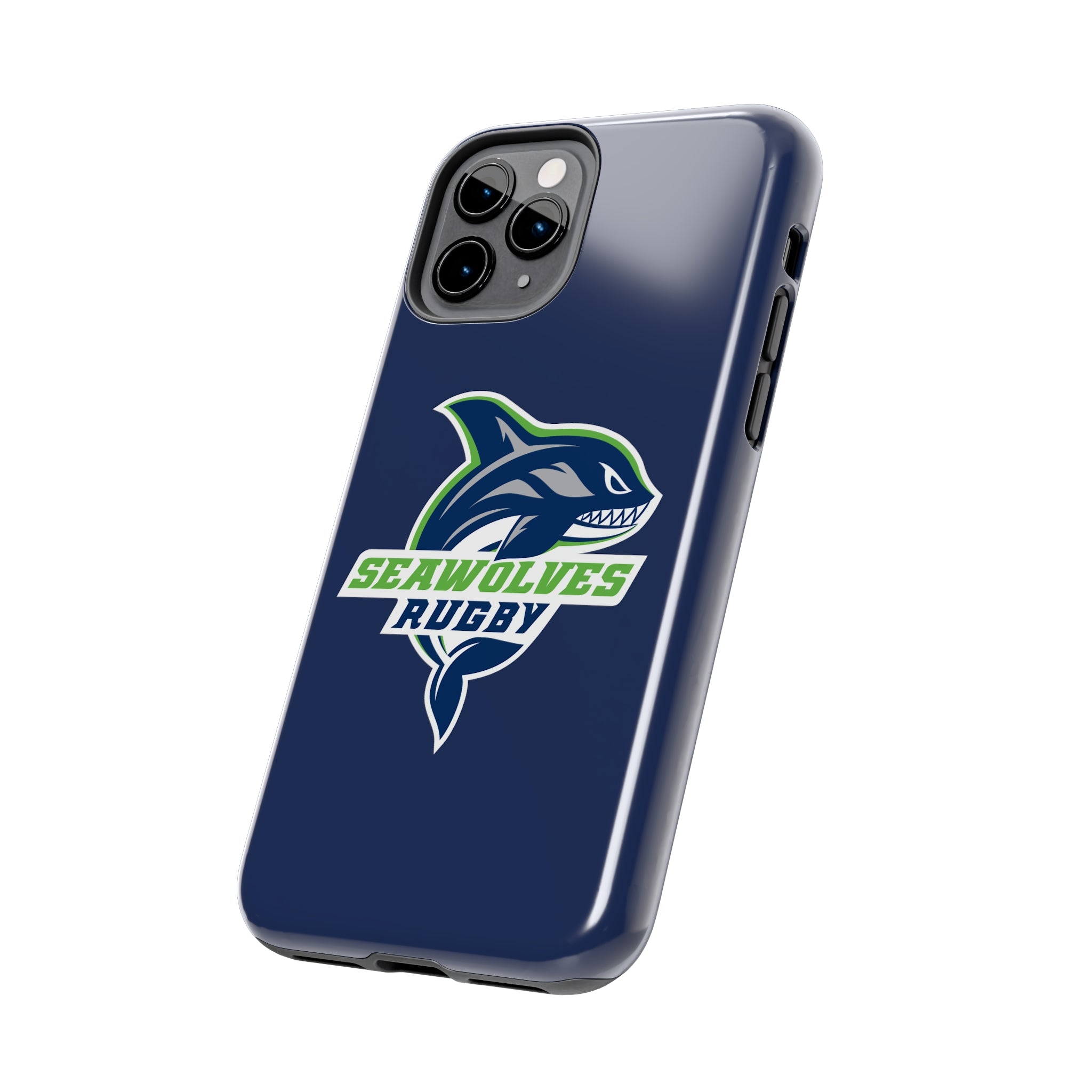 Seawolves Navy Rugged Phone Case - Shockproof & Durable Protection for iPhone & Samsung - Perfect for Outdoor Adventures, Work & Daily Use