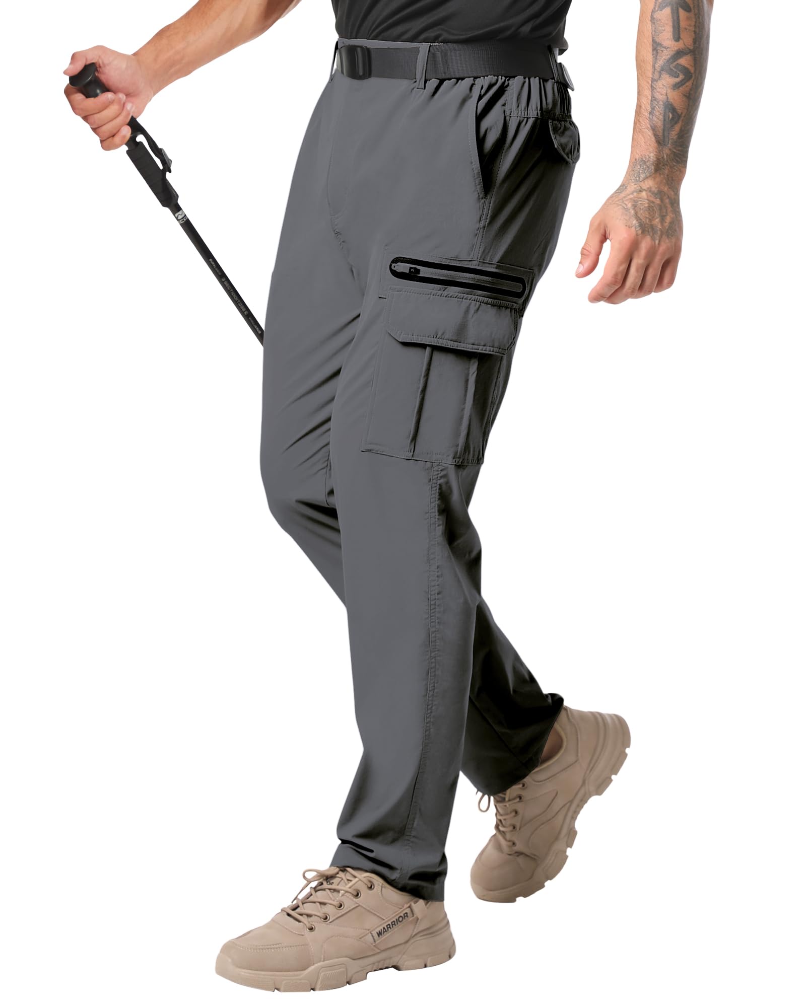 **NATUVENIX Men's Lightweight Hiking Pants - Quick Dry, Water Resistant Cargo Pants for Travel, Work & Fishing - Durable Outdoor Adventure Pants**    *(Perfect for hiking, camping, fishing, and everyday outdoor activities!)*