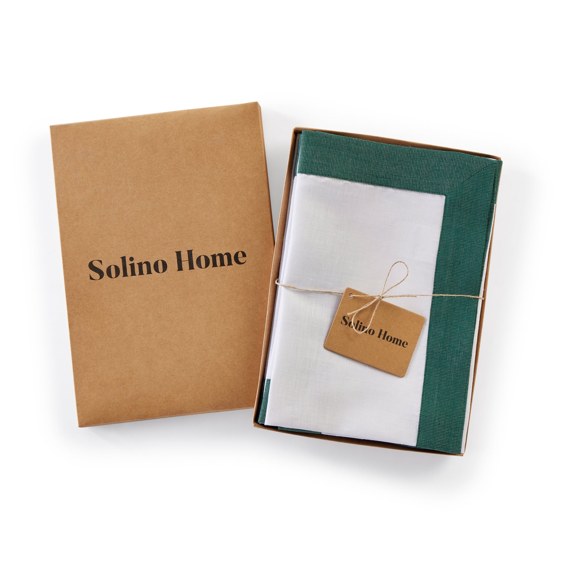 Festive Edge Napkins - Set of 4 Premium Cotton Dinner Napkins for Holiday Parties, Thanksgiving & Christmas Dinner Table Decor - Perfect for Fine Dining & Special Occasions