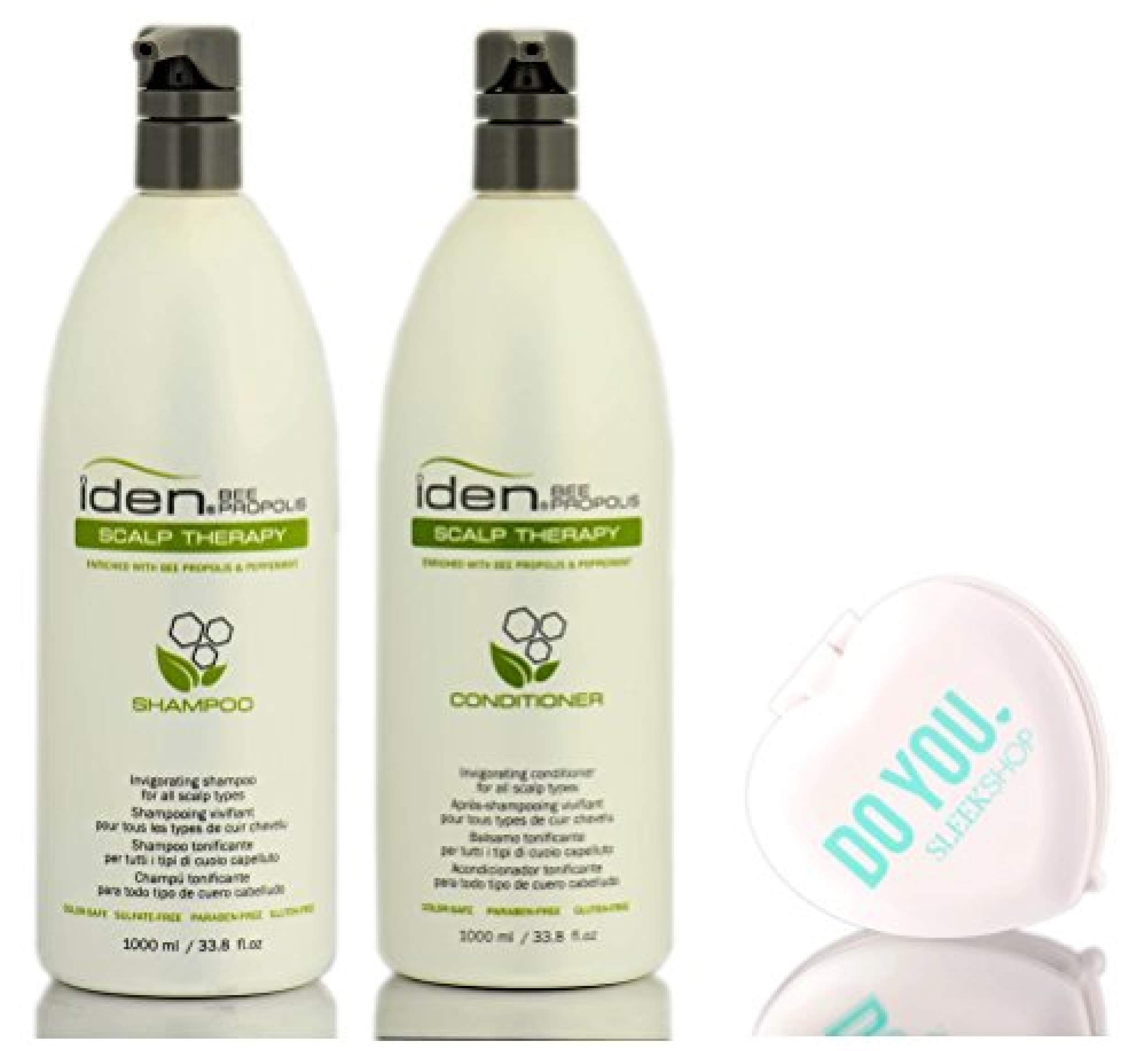 Scalp Therapy Shampoo and Conditioner Set for Dry, Itchy Scalp – 33.8oz/1000ml Duo with Free Compact Mirror | Sulfate-Free, Hydrating Hair Care for Men & Women | Perfect for Travel, Gym, and Daily Use