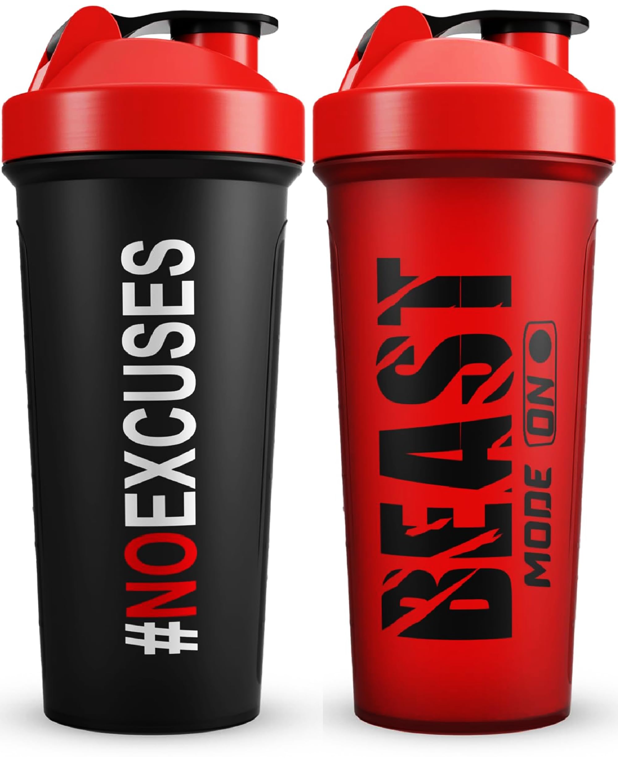 5-Pack ChromaCup Protein Shaker Bottles for Protein Shakes & Smoothies - Leak-Proof, Dishwasher Safe, BPA-Free - Perfect for Gym, Workout, Post-Workout Recovery & Meal Replacement Shakes