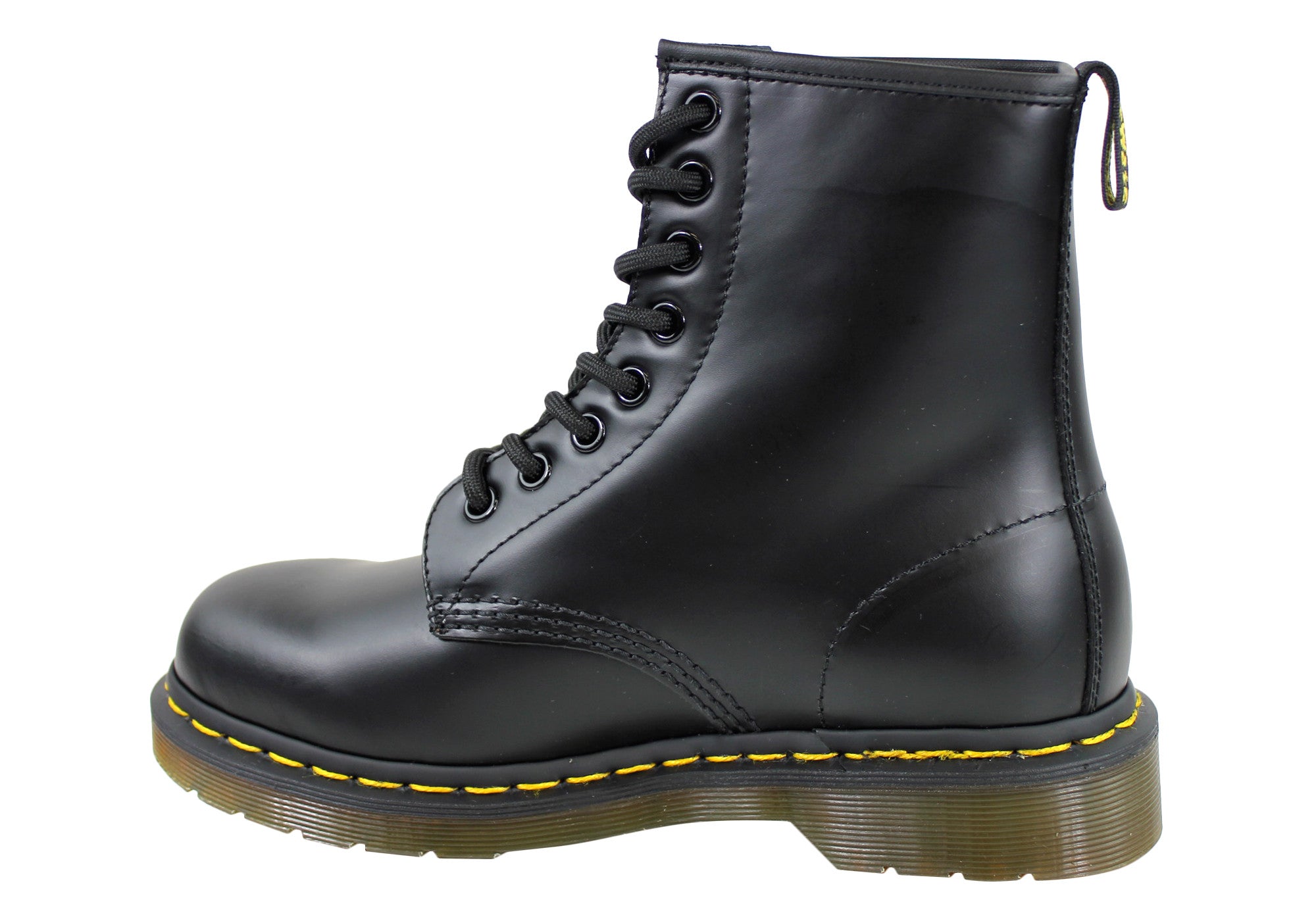 Dr. Martens 1460 Black Smooth Unisex Leather Lace-Up Boots - Classic Ankle Boots for Men & Women | Perfect for Casual Wear, Work & Street Style Fashion