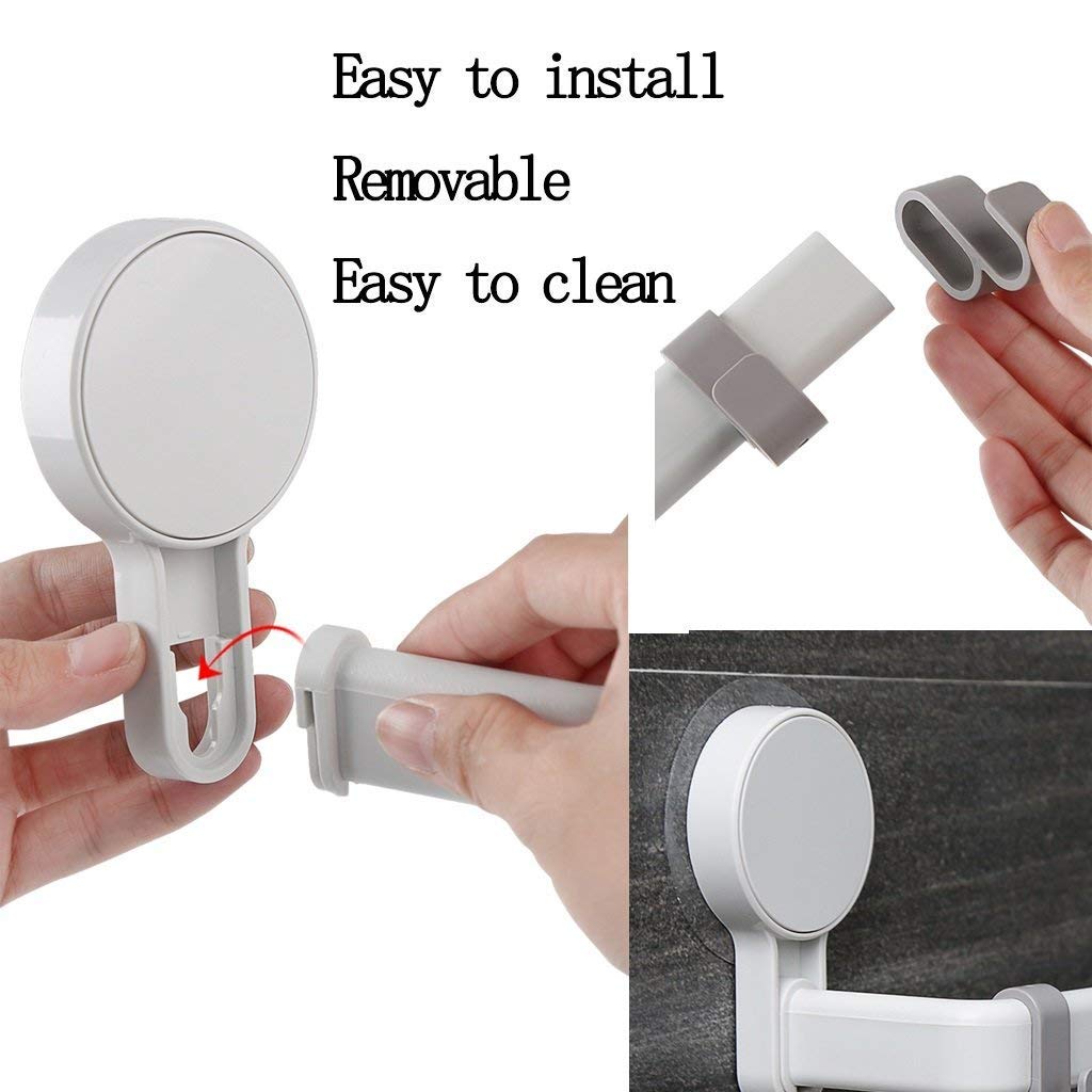 Stainless Steel Bathroom Towel Rack - Wall Mounted Suction Cup Towel Bar with Single Rod for Toilet & Bathroom - Perfect for Small Spaces, Apartments, and RVs