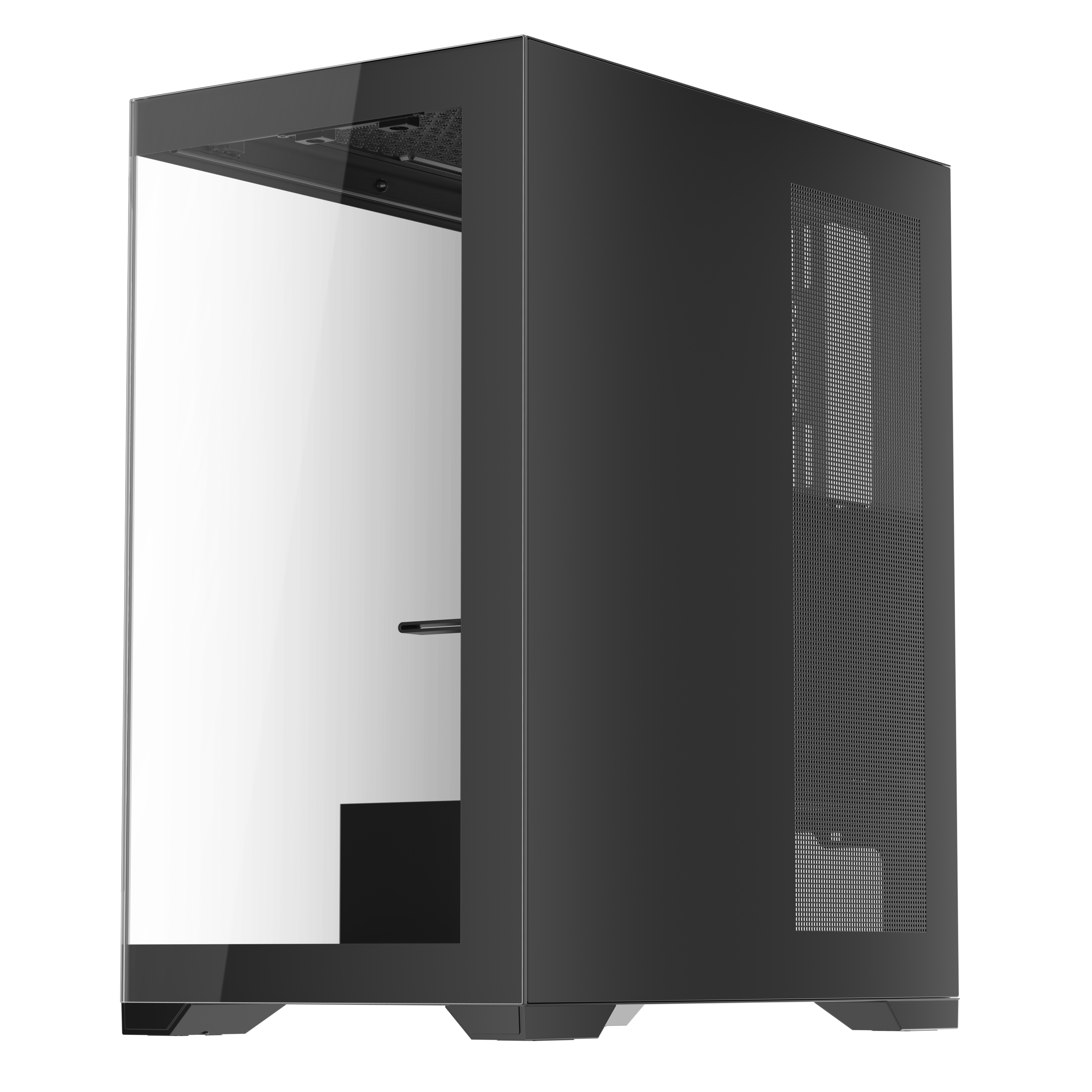 1st Player MI7 ATX/MATX/Mini ITX PC Gaming Case - Black - Compact & Stylish Design for High-Performance Gaming Rigs, Streaming Setups & Home Office PCs