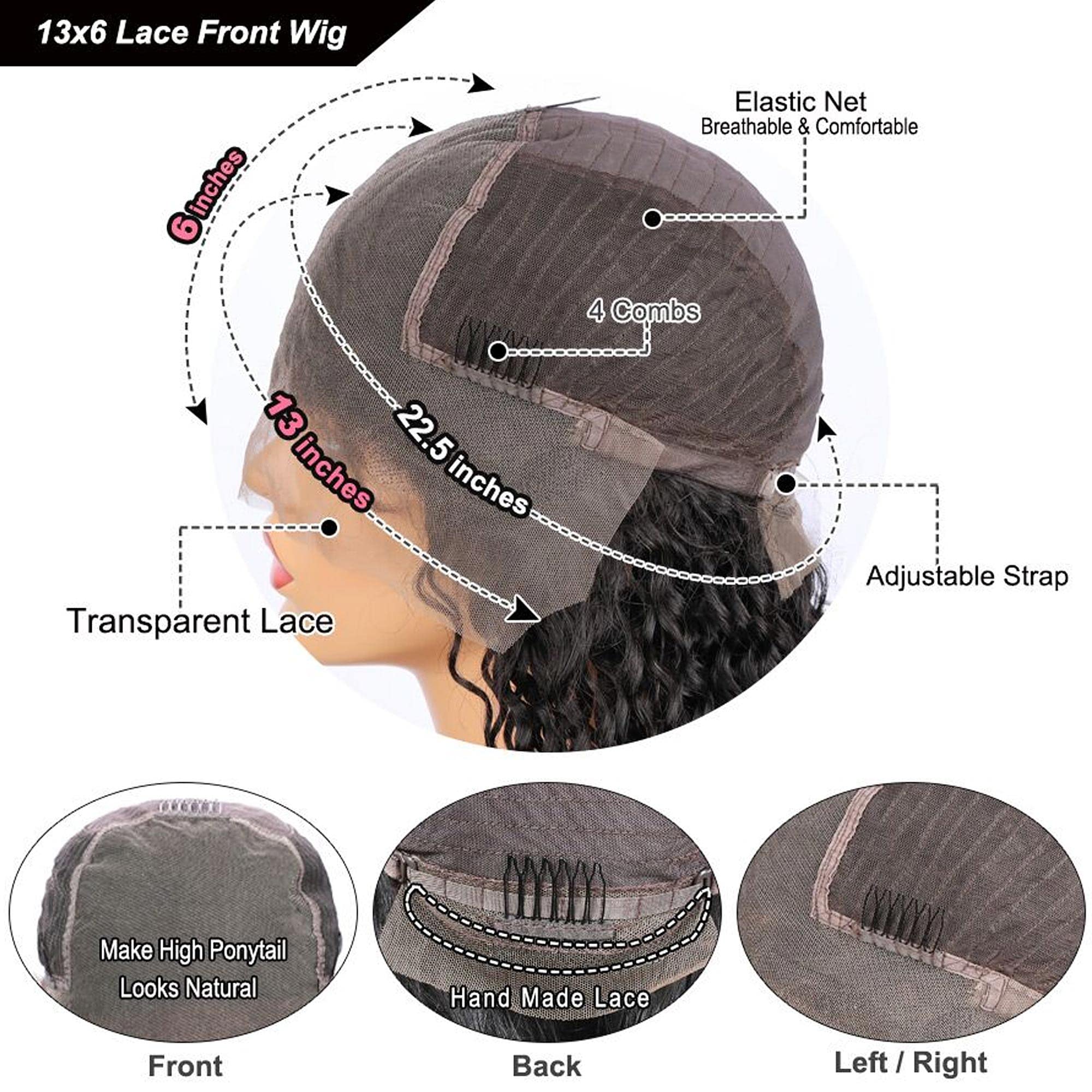 13x6 Venice Brown Highlight Curly Lace Front Human Hair Wig - Virgin Hair, Pre Plucked Hairline, Baby Hair & Bleached Knots (10inch, 150% Density) for Everyday Wear, Parties & Special Occasions