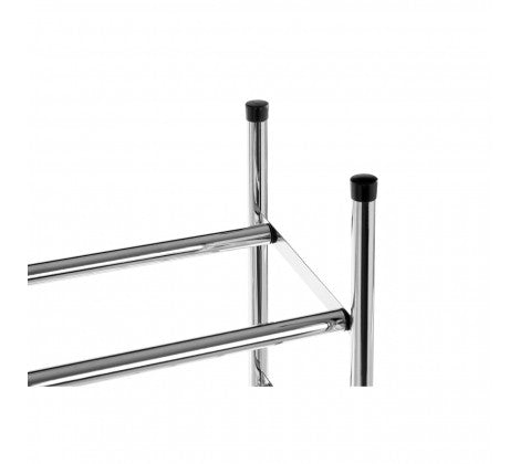 3-Tier Extendable Chrome Shoe Rack - Space Saving Organizer for Entryway, Closet & Bedroom Storage