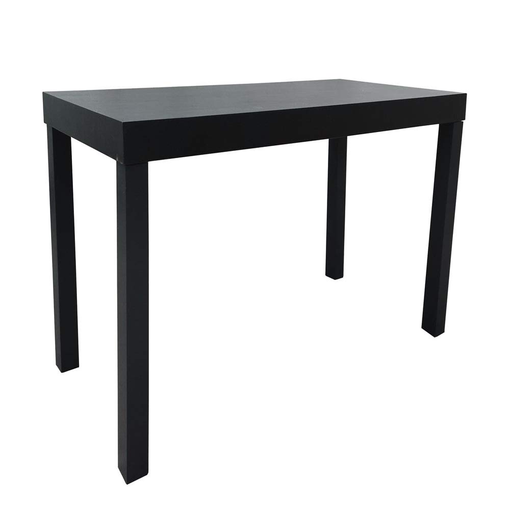 Lightweight Black Coffee Table - Willow Grain for Living Room & Lounge Decor