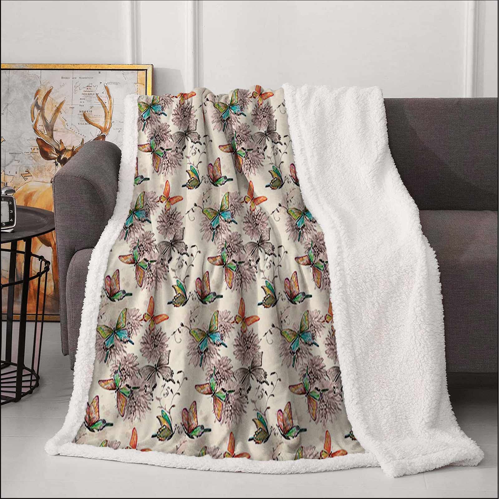 Super Soft Butterfly Fleece Blanket for Baby - 30