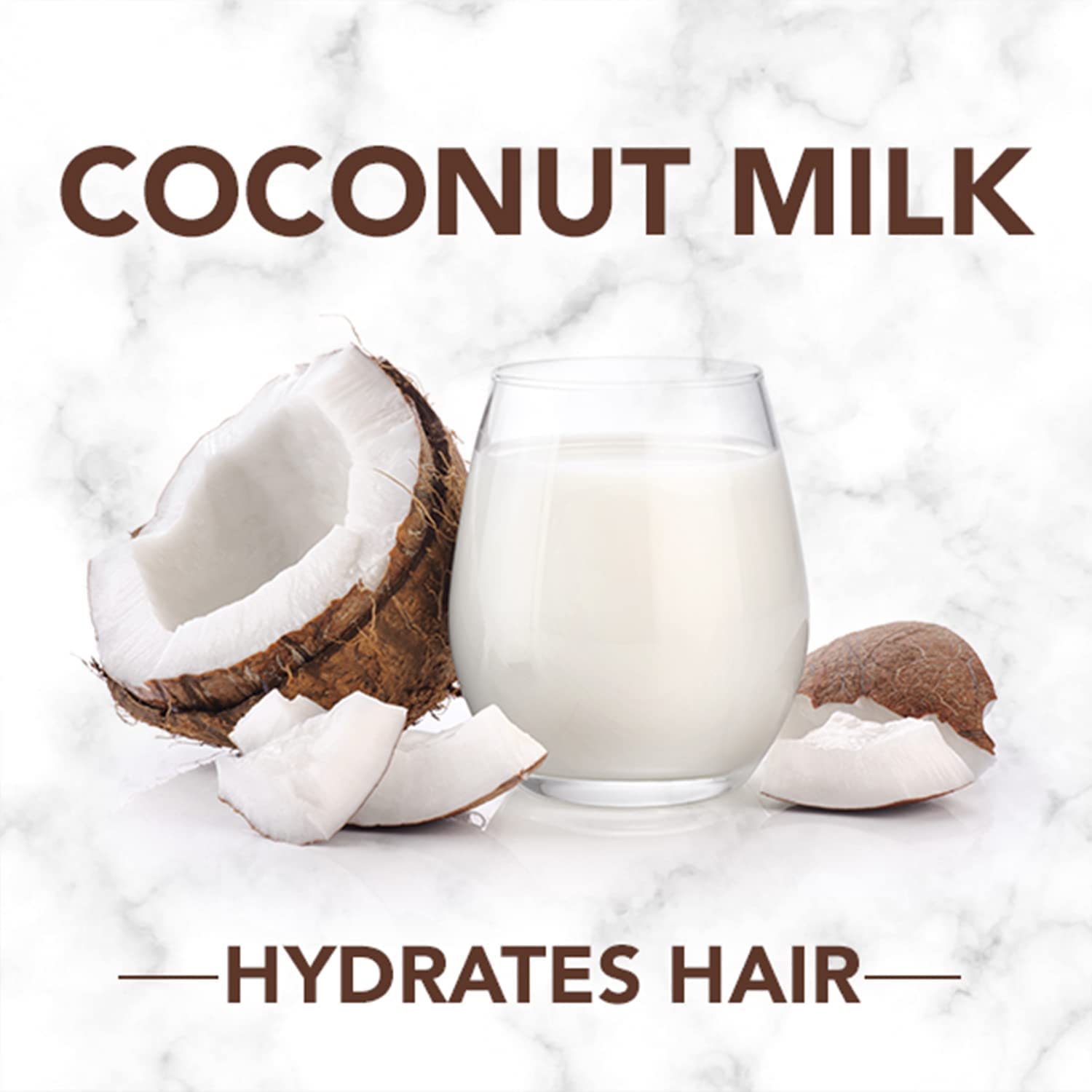 Herbal Essences bio:renew Coconut Milk Shampoo - 400ml Sulfate Free, Paraben Free & Colorant Free for Hydrated & Shiny Hair - Perfect for Dry & Damaged Hair Care Routine