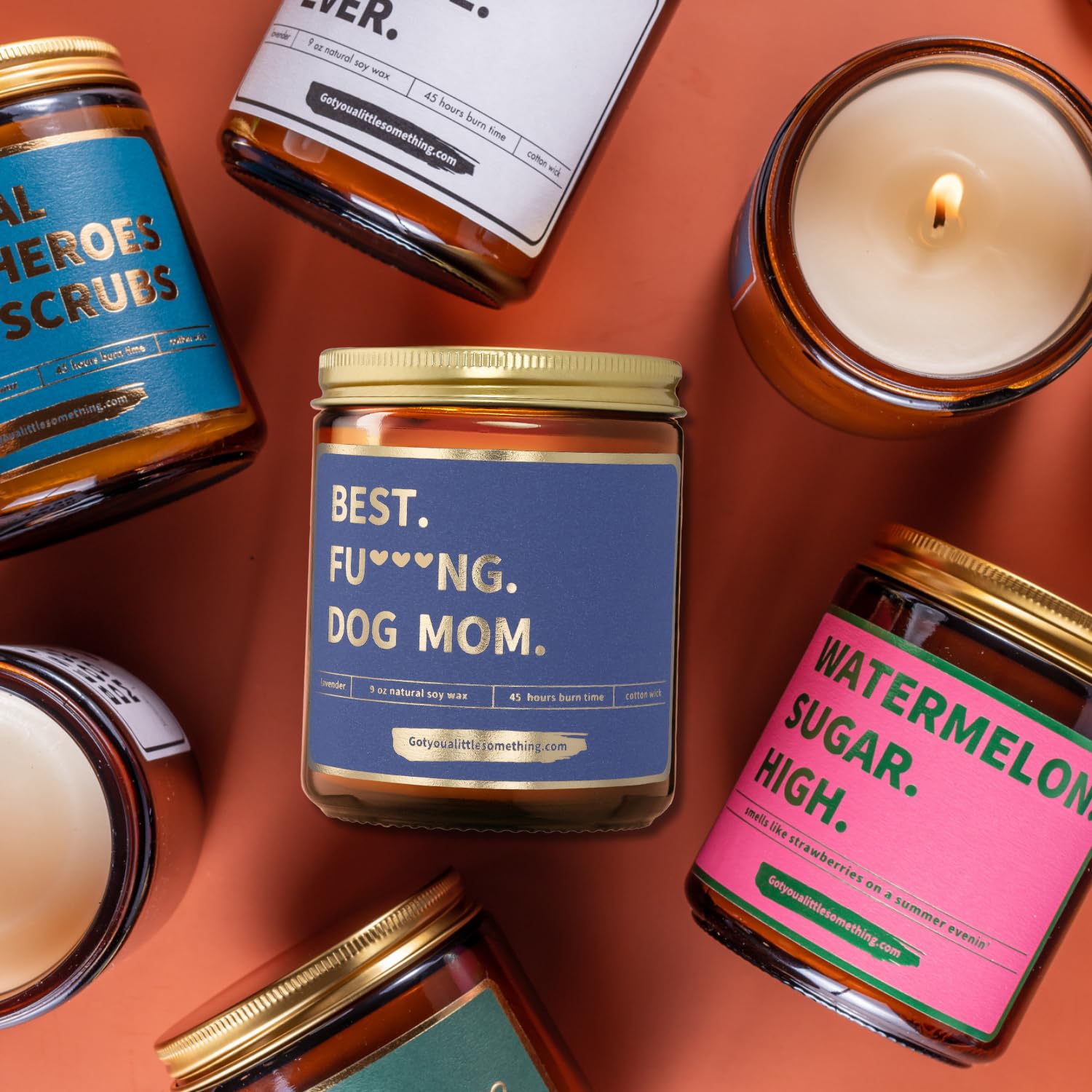 Best Dog Mom Funny Lavender Vanilla Scented Candle - Unique Dog Lover Gifts for Women, Birthday Present from Dog, Personalized Dog Mama Gift Ideas, Home Decor for Dog Owners - Perfect for Mother's Day, Housewarming & Pet-Themed Parties