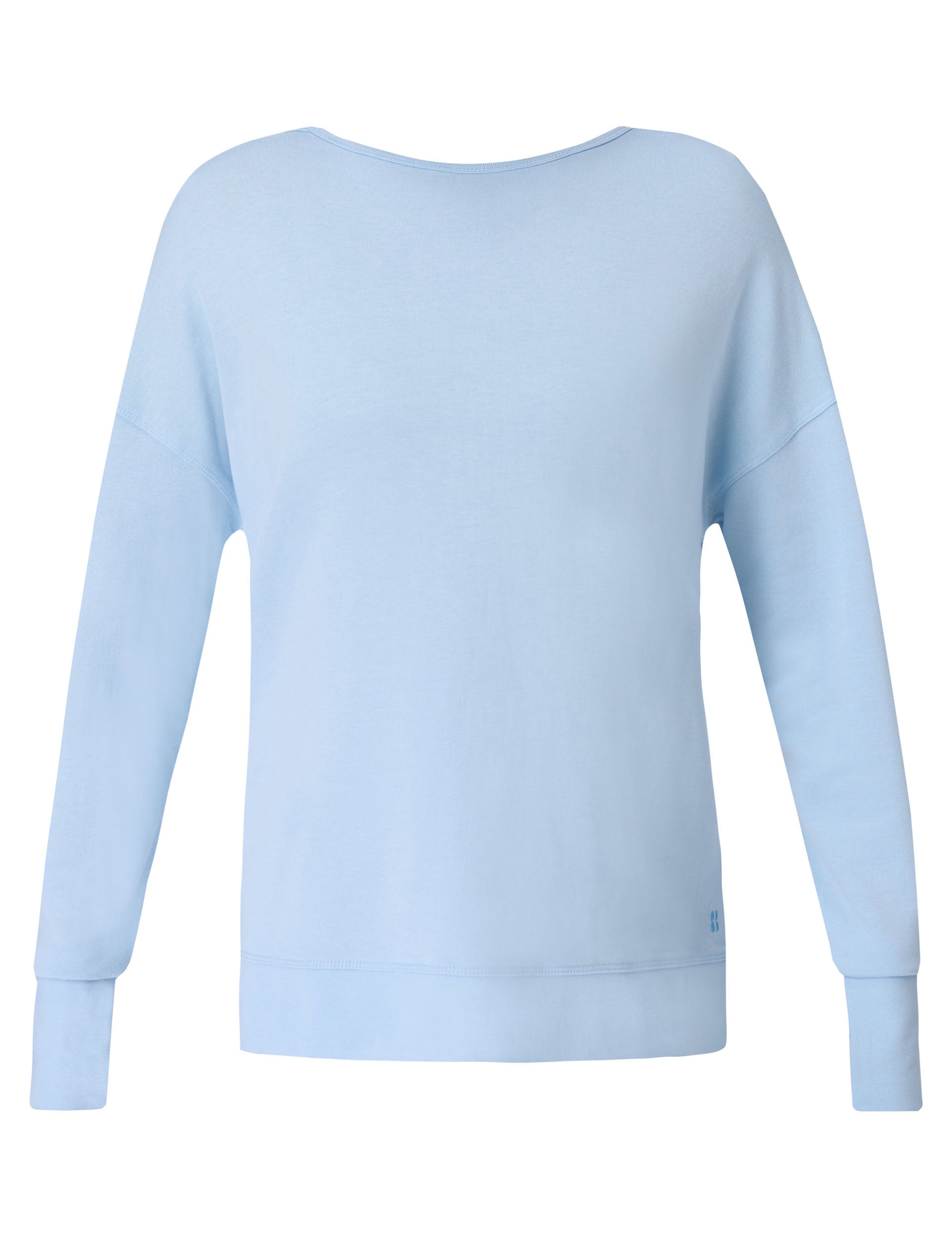 After Class Cross Back Sweatshirt for Women - Comfortable Breeze Blue Pullover | Perfect for Casual Wear, Lounging & College Campus Fashion
