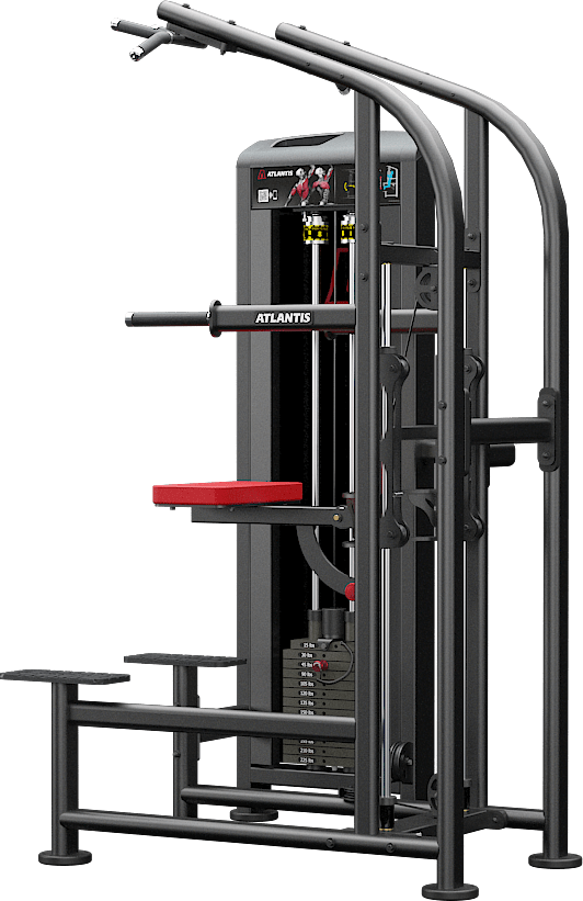 ATLANTIS Assisted Chin Up and Dip Station - Home Gym Equipment for Strength Training & Upper Body Workouts