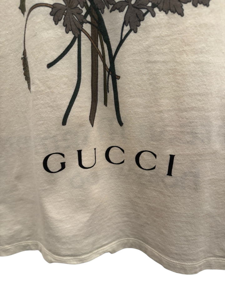 Authentic Gucci Chateau Marmont Women's T-Shirt Size L - Luxury Cotton Casual Top for Date Night & Weekend Outings