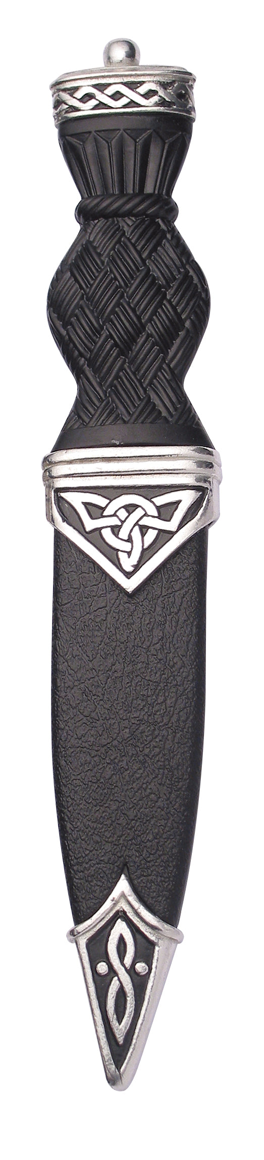 Authentic Celtic Design Sgian Dubh Knife SD36 - Highland Dress Accessory for Weddings & Scottish Events