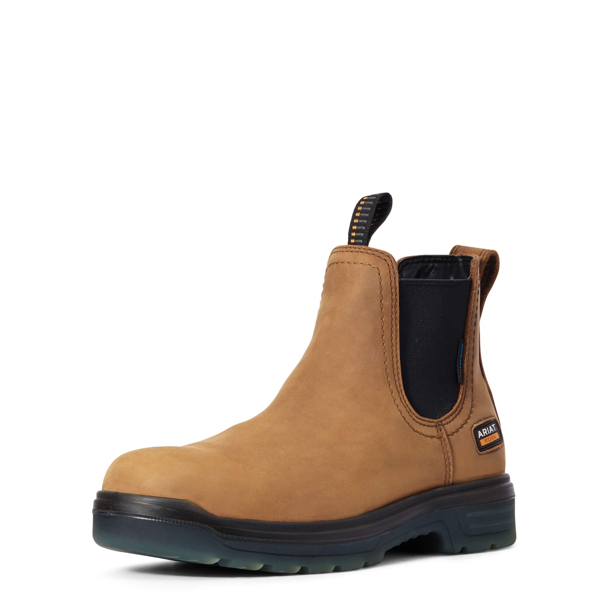 Ariat Men's Turbo Chelsea Waterproof Work Boots - Slip Resistant, Comfortable & Durable for Construction, Farming & Outdoor Work