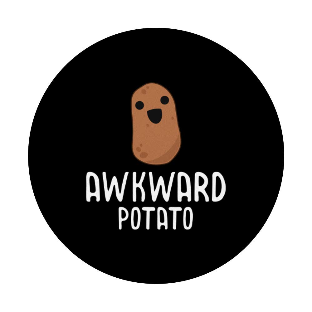 Kawaii Potato PopSockets PopGrip - Cute Swappable Phone Grip for iPhone & Android | Funny Potato Gift for Friends & Family | Perfect for Everyday Use, Travel & Office