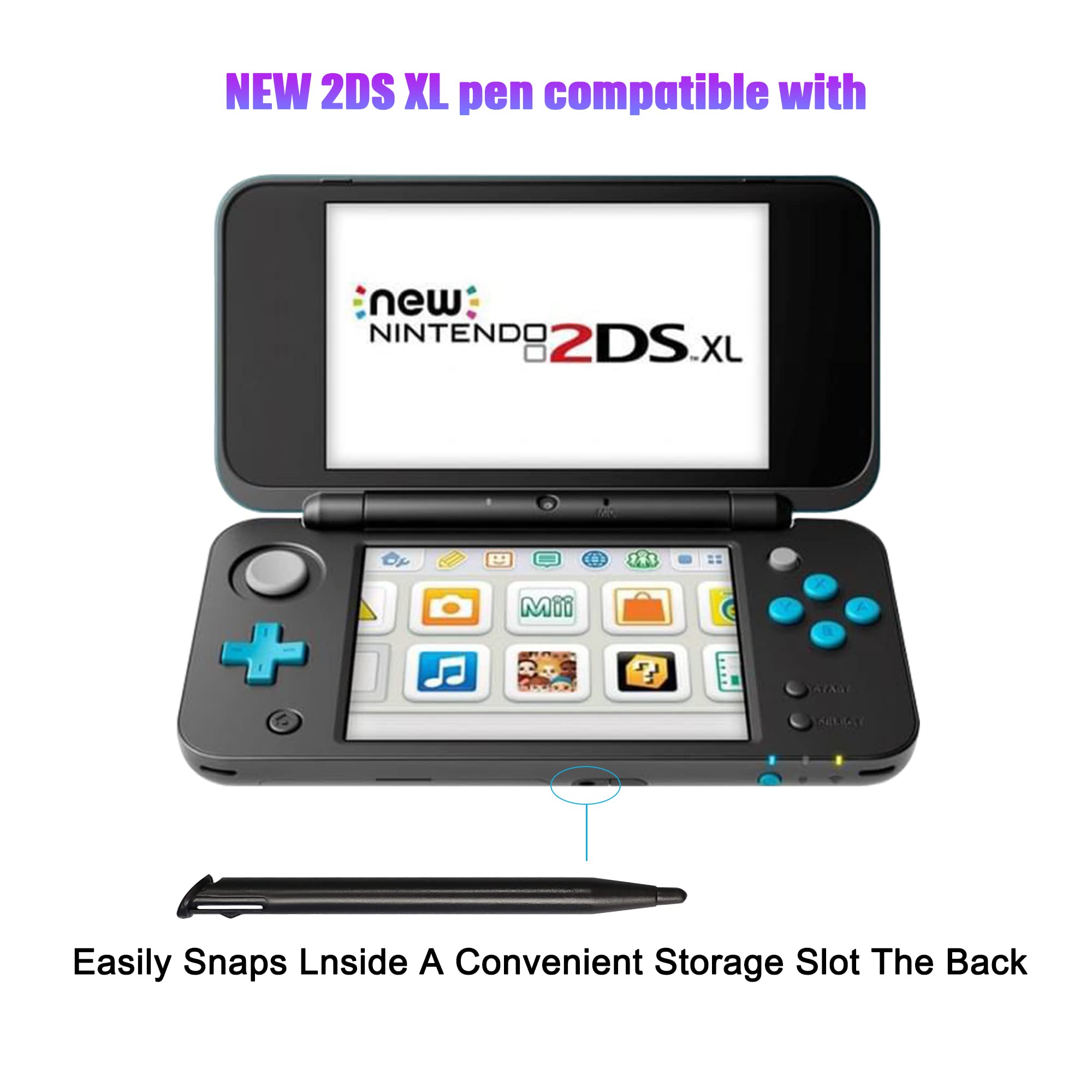 Original Nintendo NEW 2DS XL Charger Kit - AC Power Adapter & Stylus Pen Set - 100-240V Wall Travel Charger with Power Cord - Perfect for Home, Office & Travel Gaming Accessories