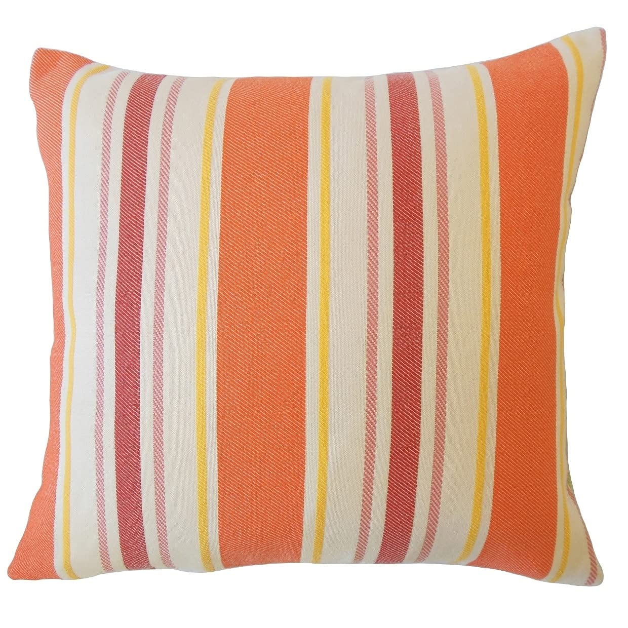 Yeriel Striped Sunset Throw Pillow 22x22 - Soft Decorative Cushion for Sofa, Bed & Living Room - Cozy Home Accent for Relaxation & Style