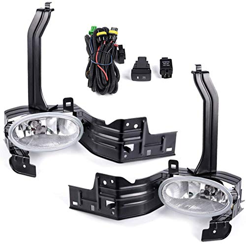PIT66 LED Fog Lights Kit for Honda Accord 2008-2010 - Front Fog Lamp with Wiring Harness & Switch - Perfect for Night Driving & Bad Weather Visibility