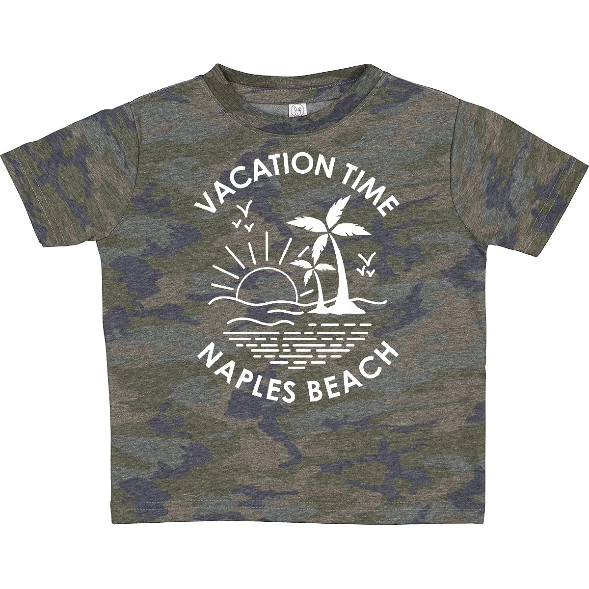 Inktastic Vacation Time in Naples Beach Toddler T-Shirt - Cute Kids Travel Shirt for Beach Trips & Family Vacations
