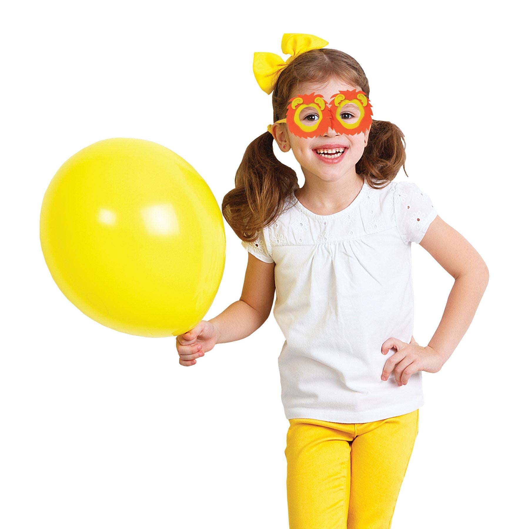 12 Pack Beistle Lion Glasses - Fun Animal Themed Party Cups for Kids Birthday, Halloween & Zoo Theme Events - Durable Plastic Drinking Glasses for Juice, Soda & Cocktails