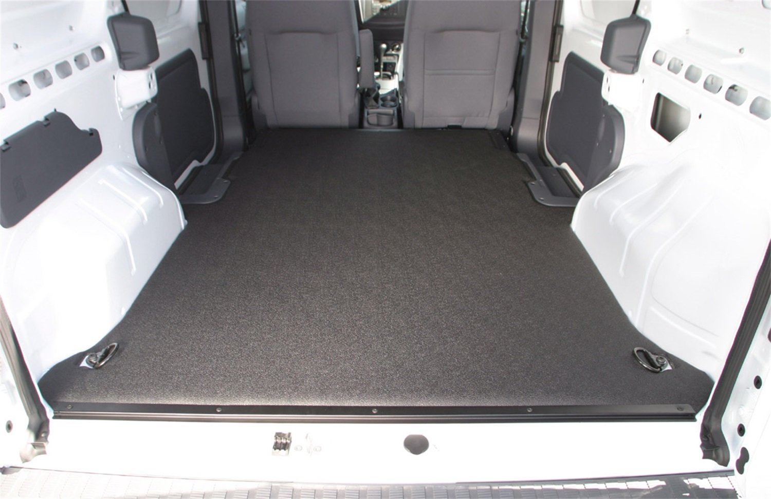 BedRug VanTred VTTC11 Custom Fit Floor Mat for 2011-2013 Ford Transit Connect Van - Black | All-Weather Protection & Easy Cleaning for Work Vans & Cargo Vehicles