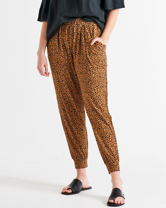Betty Basics Paris Pant Wild Print Floral Pants for Women - Stylish & Comfortable Lounge Pants for Casual Wear, Yoga, and Home Relaxation