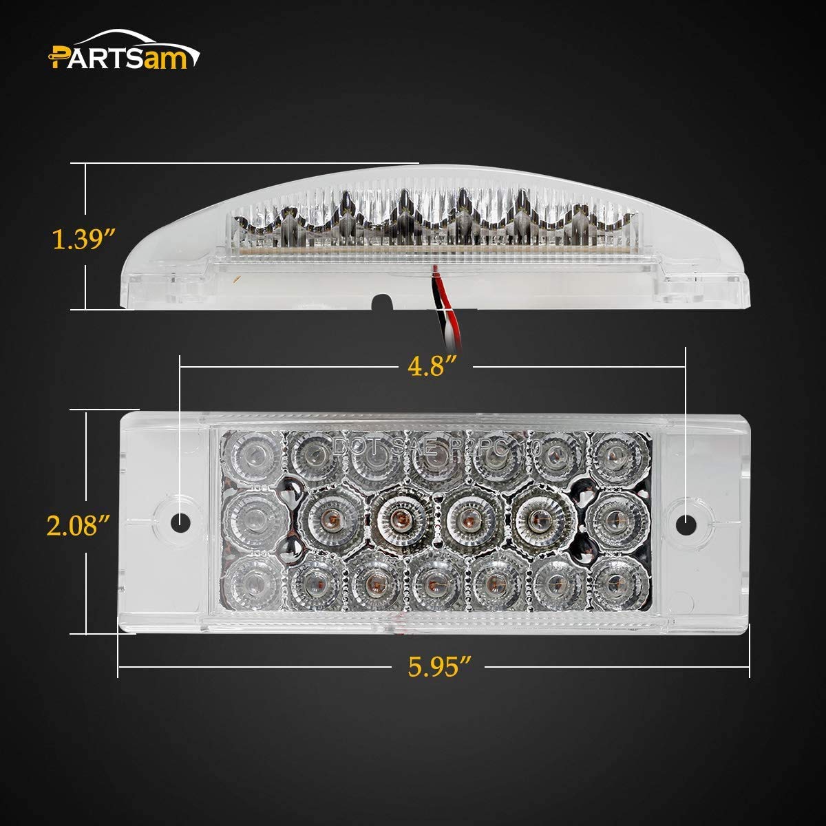 Partsam 4Pcs 6