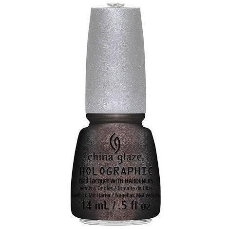 China Glaze Galactic Gray Nail Polish - 0.5 oz (#81294) - Long Lasting Metallic Gray Nail Lacquer for Professional Salon & Home Manicures