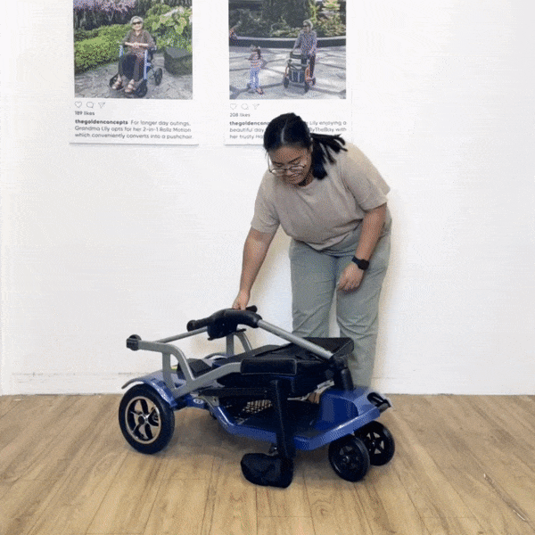 Falcon F2 Folding Mobility Scooter for Adults - Lightweight Electric Scooter with Long Battery Life - Perfect for Travel, Shopping & Outdoor Adventures