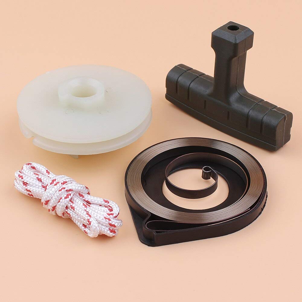 Husqvarna 51 55 55 Rancher Chainsaw Recoil Starter Spring Pulley Grip Rope Kit - Replacement Parts for EPA Chainsaws - Perfect for DIY Repairs & Outdoor Maintenance