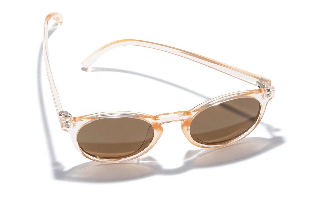 Sunski Dipsea Polarized Sunglasses for Men & Women - Champagne Brown Frame with UV400 Protection - Perfect for Beach, Driving & Outdoor Activities