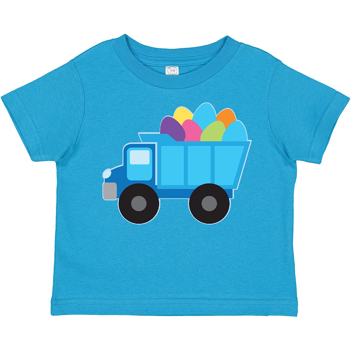 Inktastic Easter Egg Truck Boys Toddler T-Shirt - Cute Easter Outfit for Toddler Boys, Fun Holiday Graphic Tee - Perfect for Easter Celebrations, Family Photos & Spring Festivities