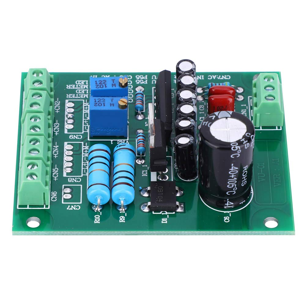 Professional AC 12V Stereo VU Meter Driver Board Amplifier - Dual Channel Audio Level Indicator with Mute Function & Double-Sided PCB - Perfect for Home Studio, DJ Equipment, and Audio Level Monitoring Systems