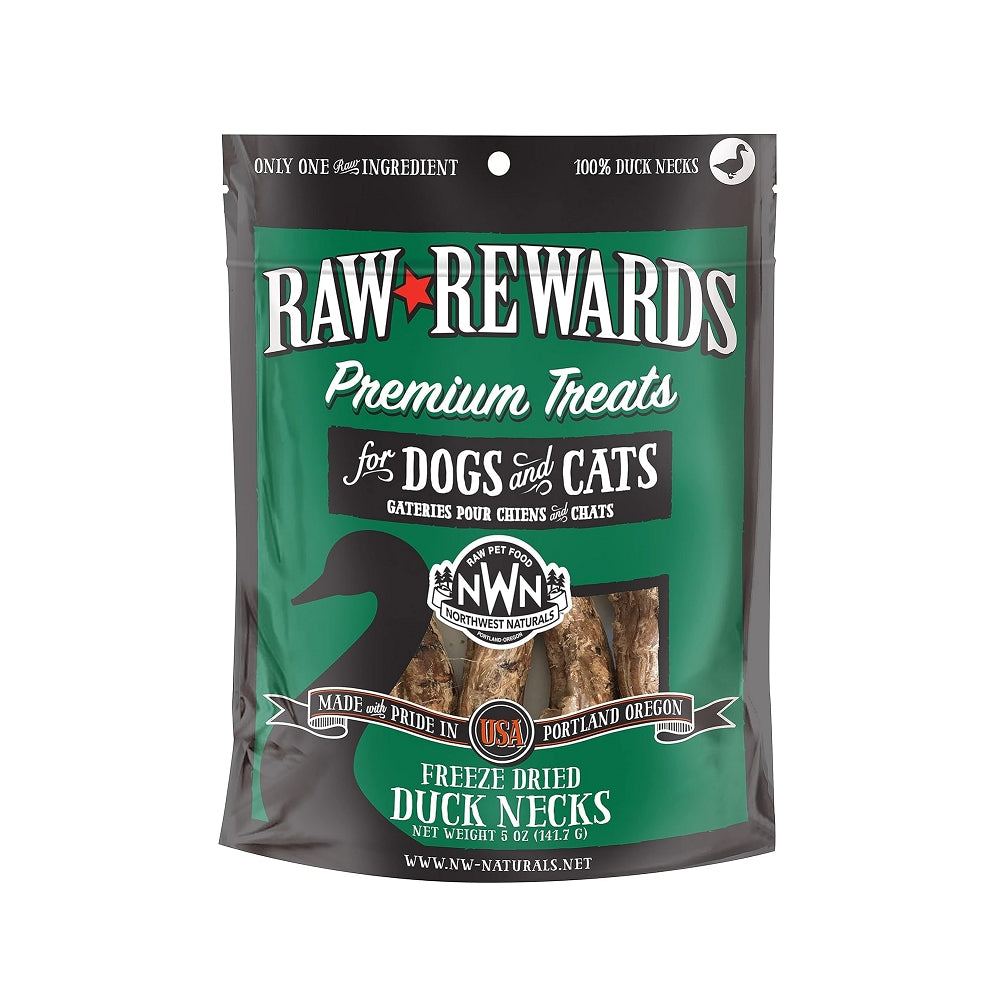 Freeze Dried Duck Neck Dog Treats & Cat Treats - All Natural, Grain Free Chews for Dental Health - Perfect for Training Rewards and Raw Diet Supplement